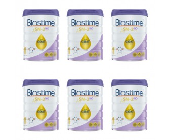 【新西兰直邮包邮】Biostime 合生元 婴儿金装羊奶粉1段 800克x6罐/箱【奶粉订单收件人身份证必需上传】